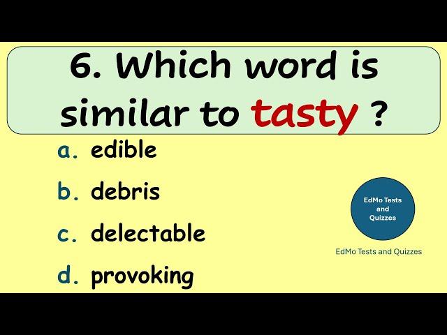 Can you pass this English Vocabulary Quiz?  Can you score 15/15?