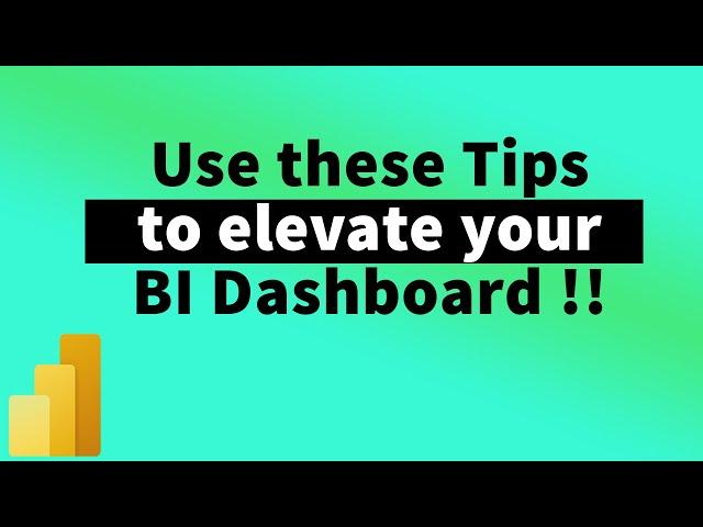 5 PowerBI Tips & Tricks to create a better Dashboard | MiTutorials