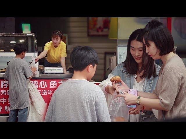 What would happen if a boy dressed in rags standing in front of a snack bar?