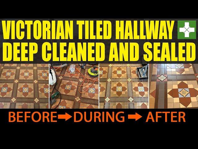 Victorian Tiled Hallway Floor Cleaning Chorley