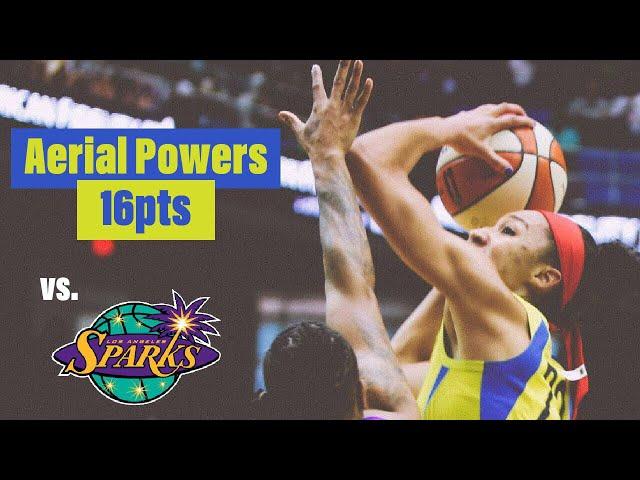 AERIAL POWERS HAD 16PTS IN THE BLOWOUT WIN AGAINST THE LA SPARKS - 6.22.18