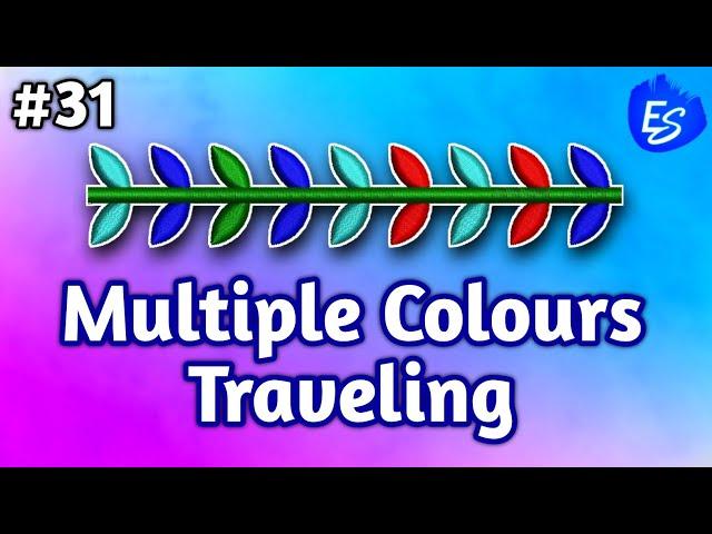 Multiple Colurs Traveling or punching | Wilcom e4 tutorial