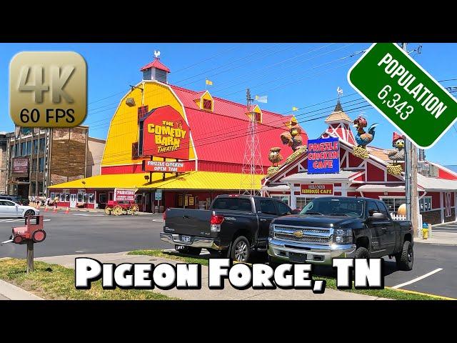 Driving Around Pigeon Forge, Tennessee in 4k Video