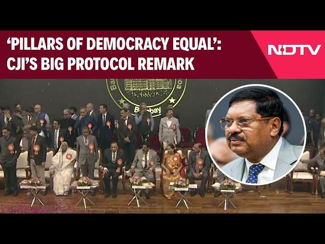 CJI Gavai | '3 Pillars Of Democracy Equal': Chief Justice BR Gavai's Big Protocol Remark
