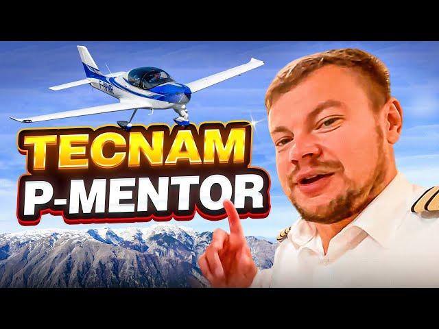 Tecnam P-Mentor. Winter ferry flight with flight review.