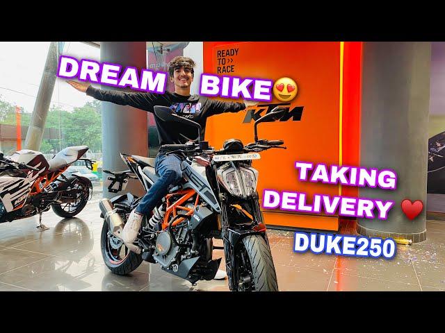 FINALLY TAKING DELIVERY OF MY DREAM BIKE KTM DUKE250️ || VINOD BHATT || VB