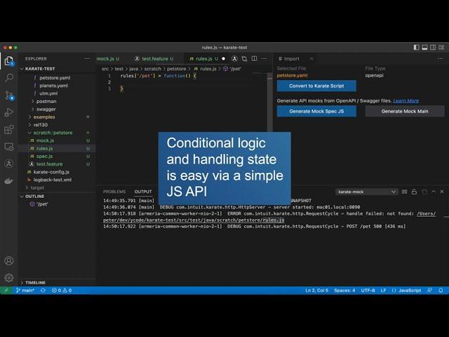 Karate Pro - Visual Studio Code - OpenAPI / Swagger Mocks