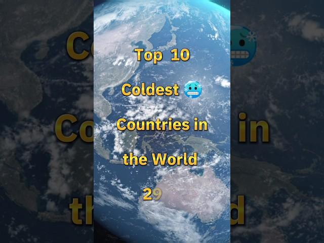 Top 10 Coldest Countries in the World (2023) || Editing Zone || #shorts #ytshorts #trending