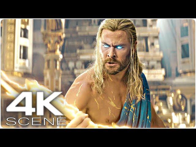 Revenge Of Hercules (2022) 4K Scene | Thor 4: Love And Thunder - Thor vs Zeus Fight Movie Clip