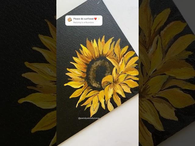 Sunflower  #artshorts #flowers #sunflower #acrylicpainting #acrylicart #acrylic #acrylicpaint