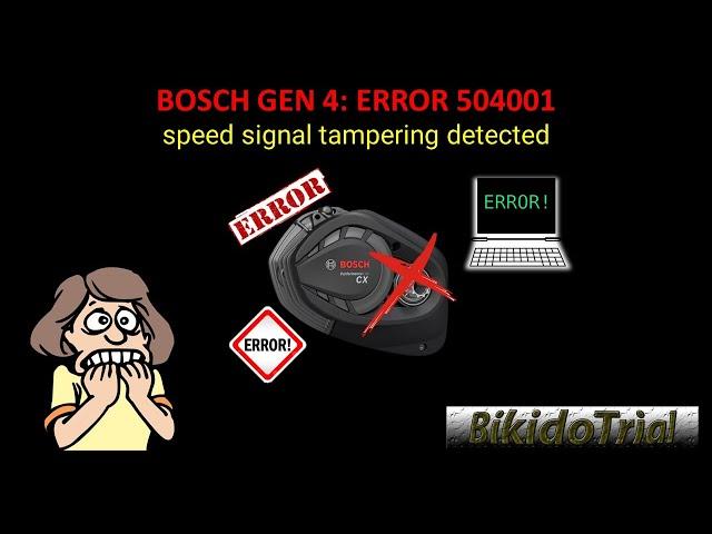 Bosch Gen 4: Error 504001 - Viritys havaittu