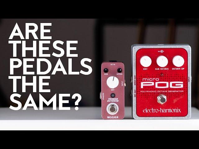 Electro Harmonix Micro Pog vs Mooer Tender Octaver MKI - Are these pedals identical?