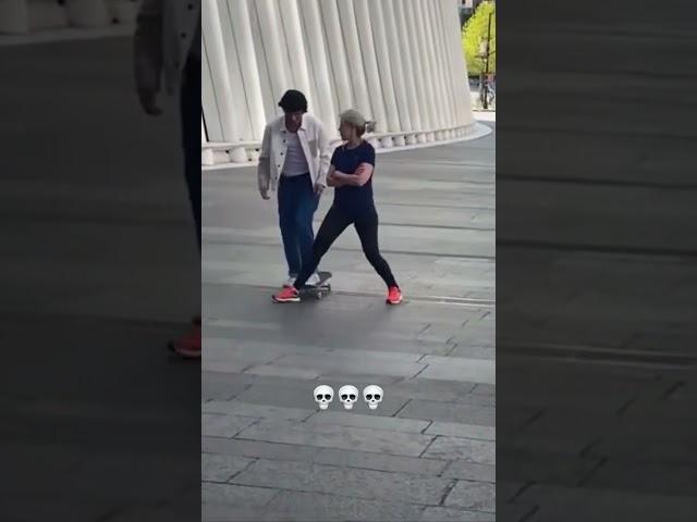 Karen Tries To Stop Skateboarders