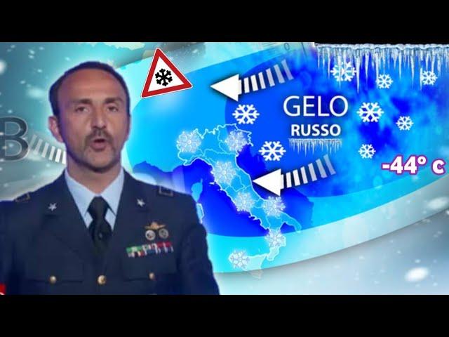 METEO- GELO RUSSO INTENSO SULL'ITALIA E NEVE FINO AL PIANURA!!! ARIA GELIDA