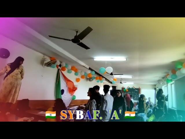 75th Anniversary of Indian Independence..️|| GJC Ratnagiri.. SYBAF 'A'. Class Decoration️