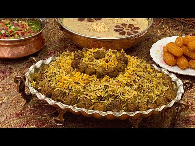 آموزش کلم پلو شیرازی به همراه سالاد شیرازی و همه نکته ها | Kalam Polo Shirazi with Salad shirazi