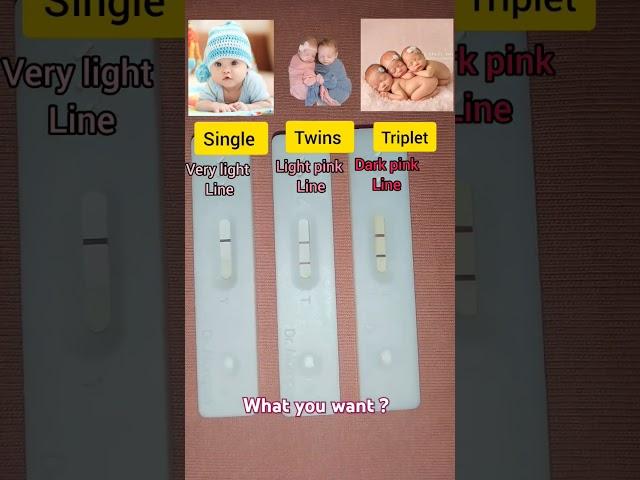 Singleor Twins  or Triplet #pregnancy #kit #baby #shorts