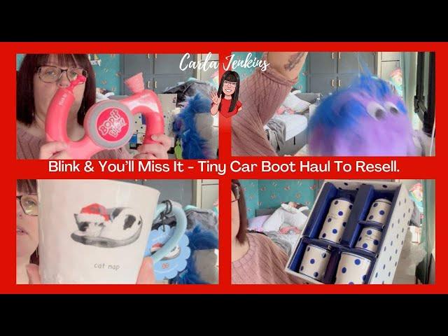 TINY SUNDAY CAR BOOT HAUL VIDEO -  WHAT I BUY TO RESELL ON EBAY | CARLA JENKINS