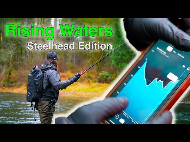 WINTER STEELHEAD Fishing Conquering a RISING RIVER! (High Water Steelhead Fishing Tips & Tricks)