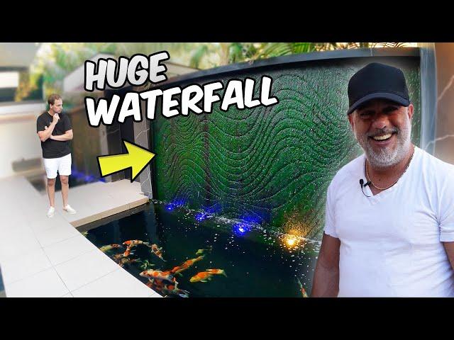 Amazing Koi Pond and Waterfall Design! Beverly Hills