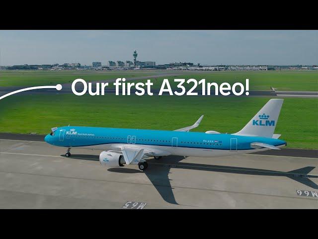 Our first Airbus A321neo is here! ️ | KLM