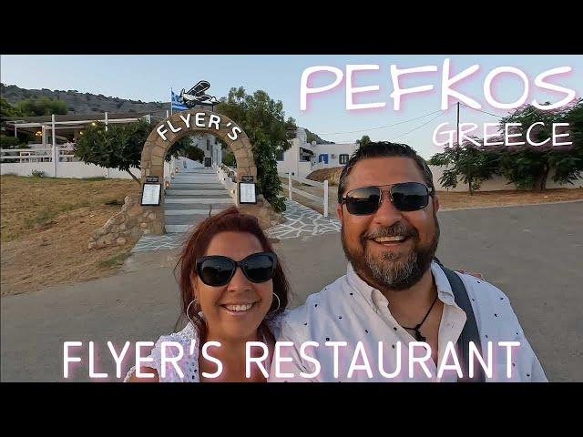Best Place to Eat in Rhodes, Greece? FLYER'S RESTAURANT (Pefkos, Rhodos) Review
