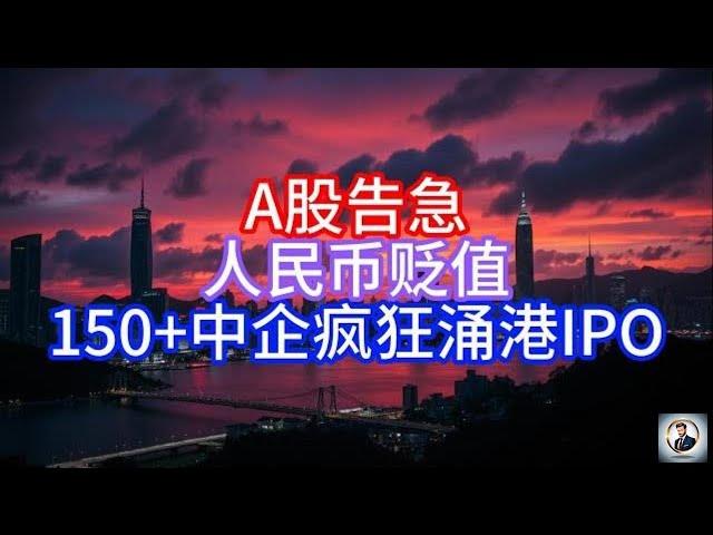 《Boss市场快讯》A股告急，人民币贬值，150+中企疯狂涌港IPO