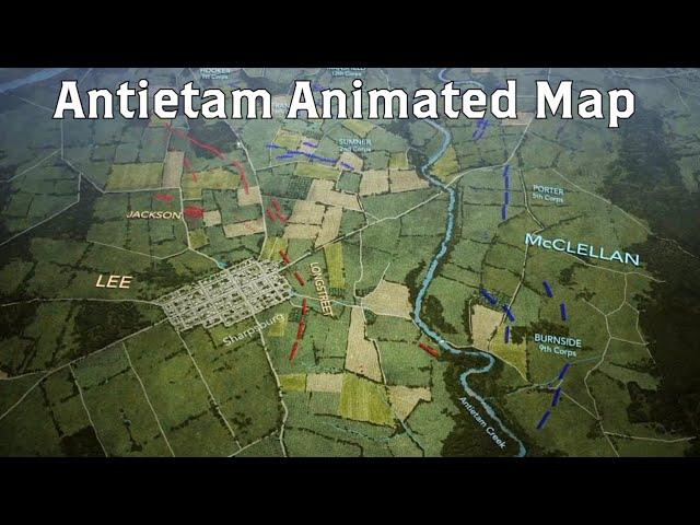 Antietam: Animated Battle Map