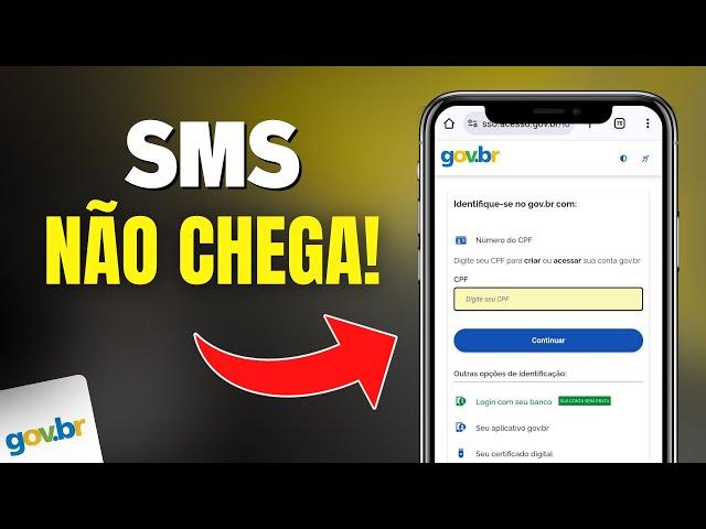 SMS de VERIFICAÇÃO EM DUAS ETAPAS da CONTA GOV NÃO CHEGA? COMO RESOLVER!