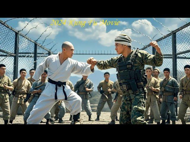 2024 Kung Fu Movie: Japanese samurai mocks Chinese; Shaolin kid jumps onto the ring and defeats him.