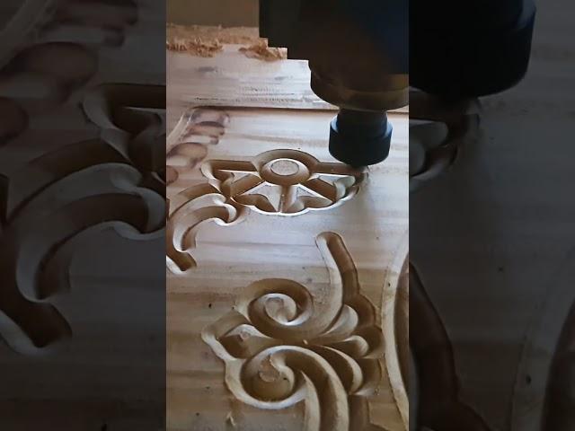 cnc cutting flower design #shorts #flowerdesign