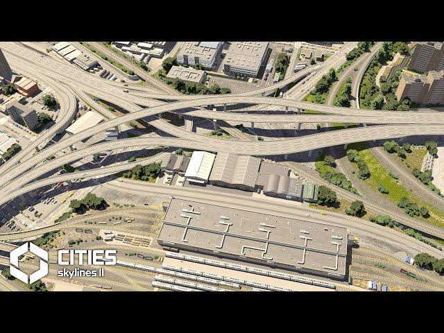 Building the Most Important Highway Interchange and Metro Depot in Cities Skylines 2