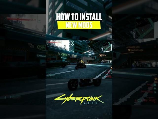 How To Install Mods (Quick Guide) - Cyberpunk 2077 #shorts