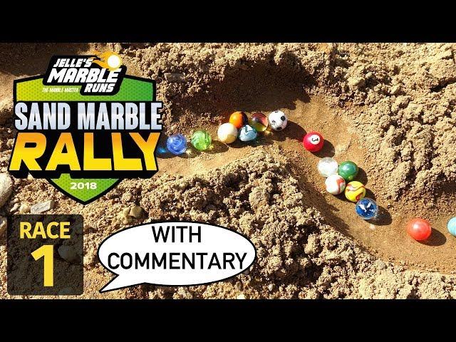 Jelle's Marble Runs: Sand Marble Rally 2018 - Race 1