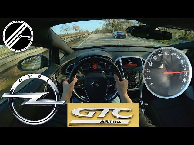 Opel Astra J GTC 1.6 Turbo 170 PS Top Speed Drive German Autobahn With No Speed Limit POV