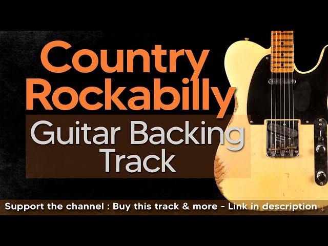 Country Rockabilly Guitar Backing Track Jam in E