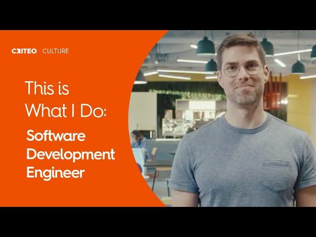 Software Development Engineer | This is what I do