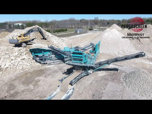 Crushing Limestone with Powerscreen