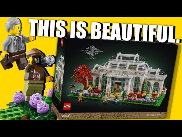 The LEGO IDEAS Botanical Garden is AMAZING!