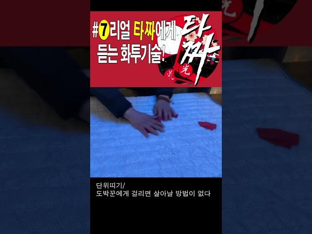 리얼타짜 7  타짜에게 듣는다  단위띠기  #화투 #섯다 #타짜 #고스톱 #3.8광땡