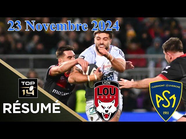 TOP 14 : Résumé partie complète LOU Rugby vs ASM Clermont : J10 - Saison 2024/2025