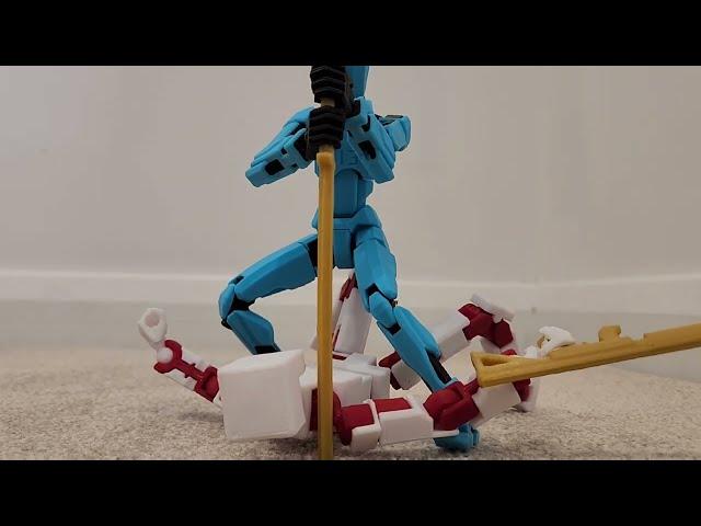 3D printed articulated Dummy 13 figure (Animation)