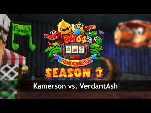 DK64 Randomizer | S3 Tournament Round 3 | Kamerson Vs VerdantAsh