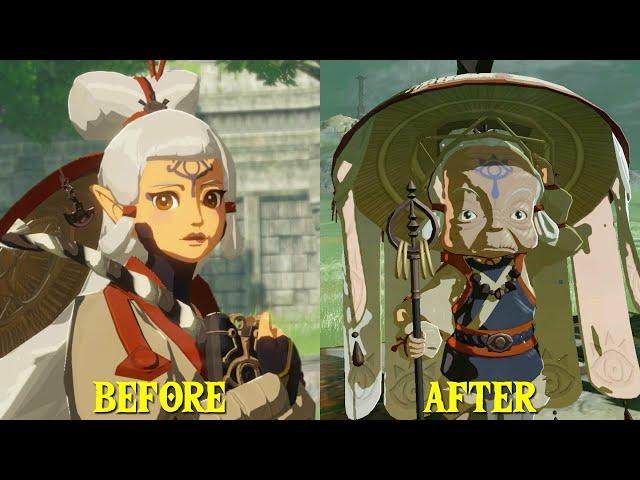 Impa Before & After - The Legend Of Zelda Tears Of The Kingdom Vs Hyrule Warriors Age of Calamity