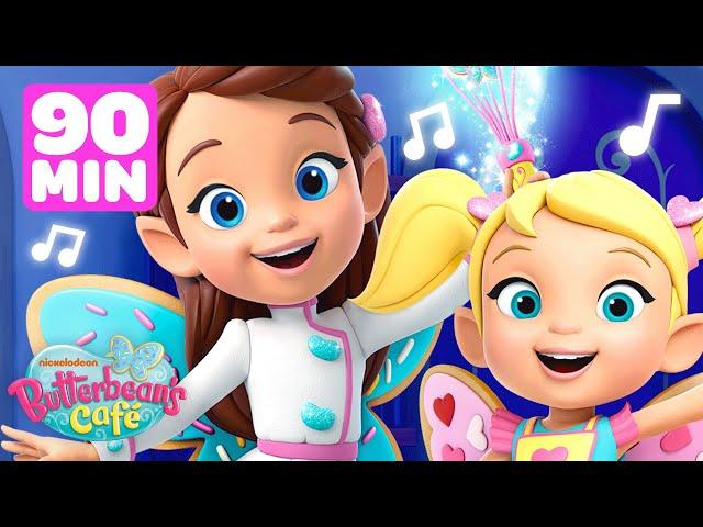 Let's Get Cooking & Sing-Along with Butterbean's Café!  w/ Cricket | 90 Minutes | Shimmer and Shine