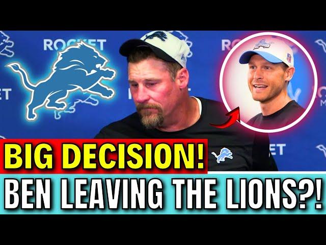 NO ONE PREDICTED THIS! BEN LEAVING THE LIONS?! OFFICIAL! DETROIT LIONS NEWS