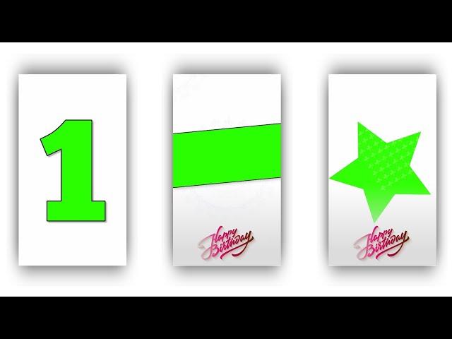 New Stylish Trending Happy Birthday Green Screen Status | New Trending Video Editing