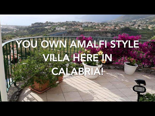 Your Own Amalfi Style Villa in Calabria! Stunning Sea Views!