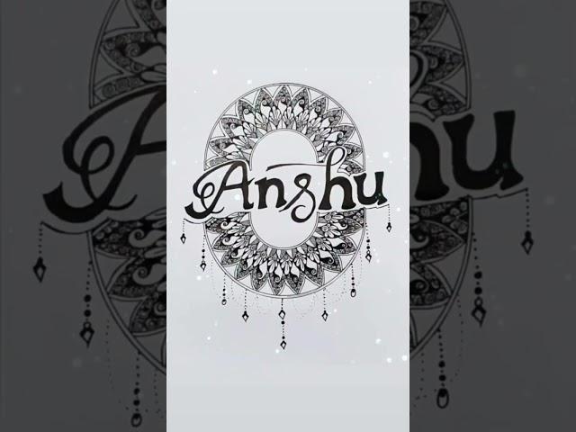 mandala name art #anshu #mandala #art #name JO TUM NA HO RAHENGE HAM NAHI / sketch with anshu