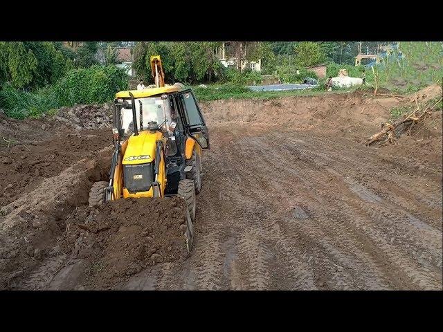 JCB BACKHOE OPERATOR-Near to FINISH TASK of SWIMMING Pool